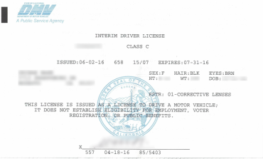 California drivers license restrictions codes